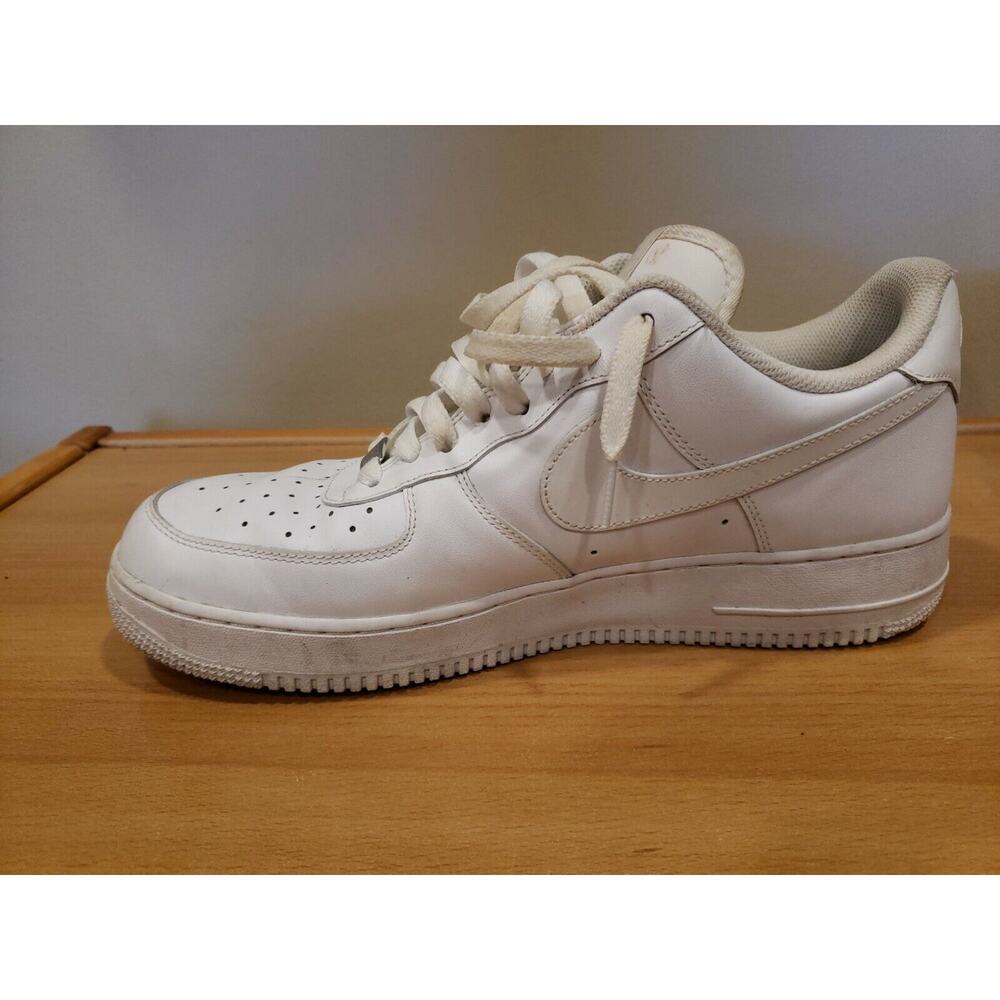 Nike Air Force 1 07 Men's Shoes White/White 315122-111 Size 12 - Picture 10 of 12